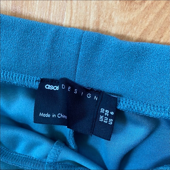 Teal Bell Bottom Pants - Picture 4 of 4